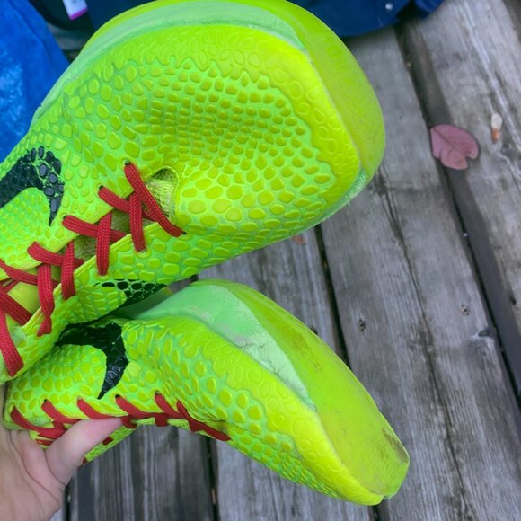 2020 Nike Kobe 6 Grinch Size 11 Green Apple Mens Shoes Bryant - Picture 11 of 16